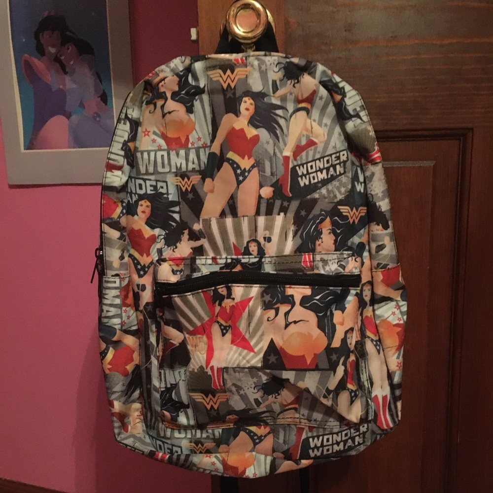 Wonder Woman Backpack Large DC Comics Bookbag